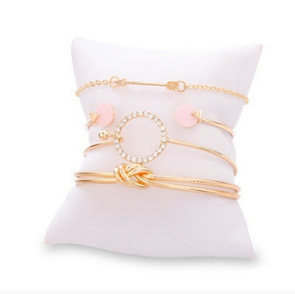 Stacking Crystal Chain Arrow Bracelets - Picture 8 of 8